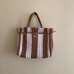Kate Spade Raffia Striped Bag